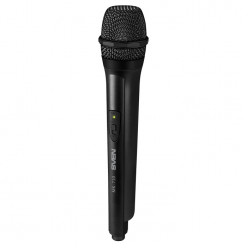 SVEN MK-710, wireless microphone for karaoke, radio / 6.3 mm plug, up to 20 m distance, LED, black